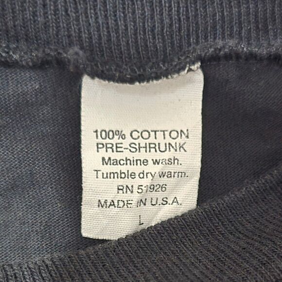 Vintage 90s AOP All Over Print Nature Wilderness Animal Print Single Stitch L - Picture 6 of 8